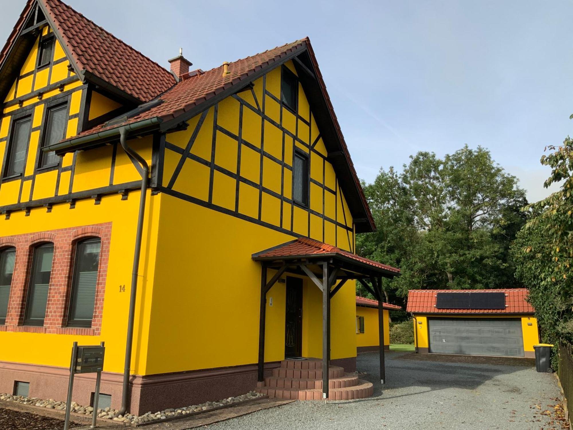 Neurenovierte FeWo Harztor Nordhausen Buitenkant foto
