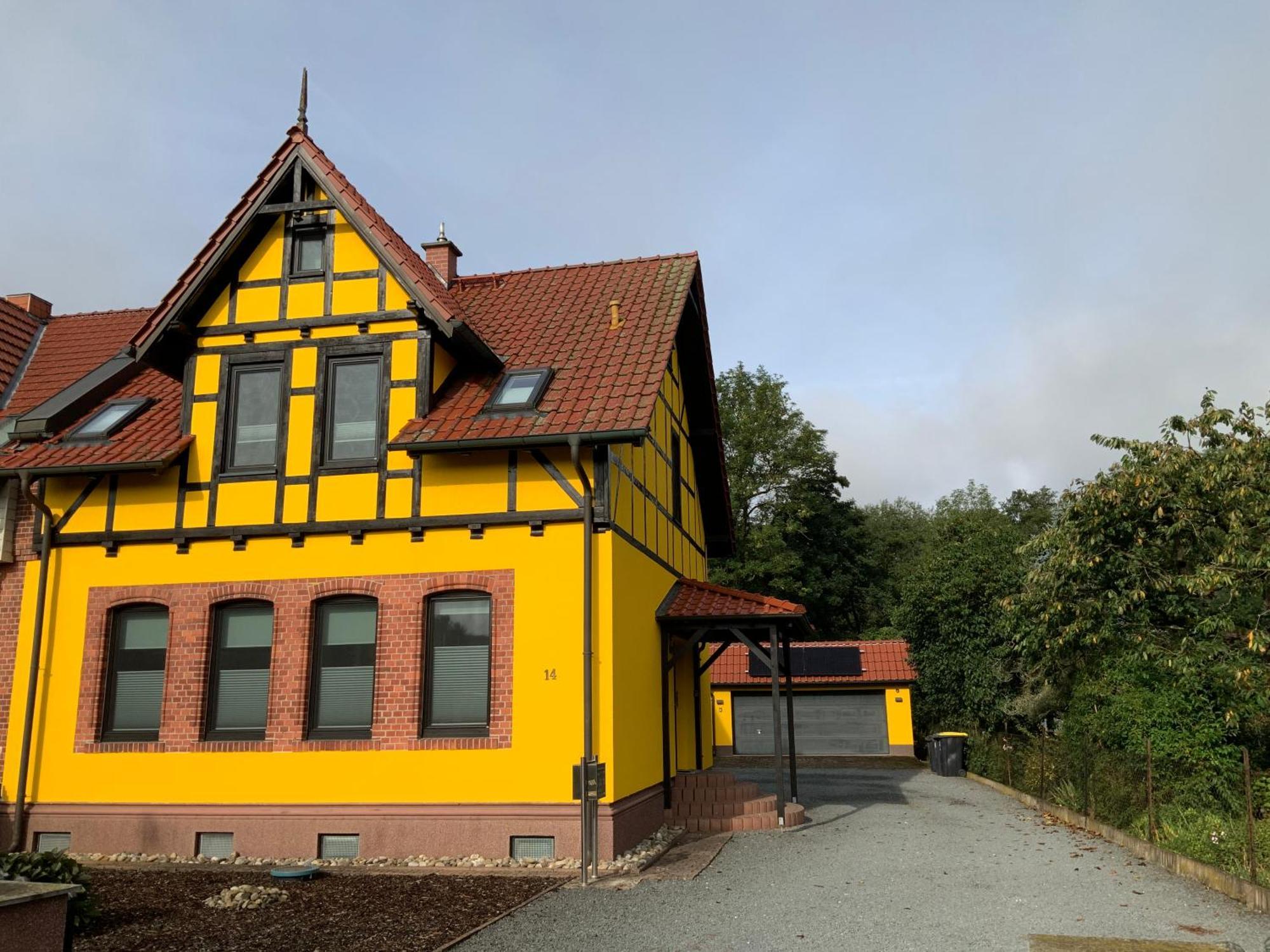 Neurenovierte FeWo Harztor Nordhausen Buitenkant foto